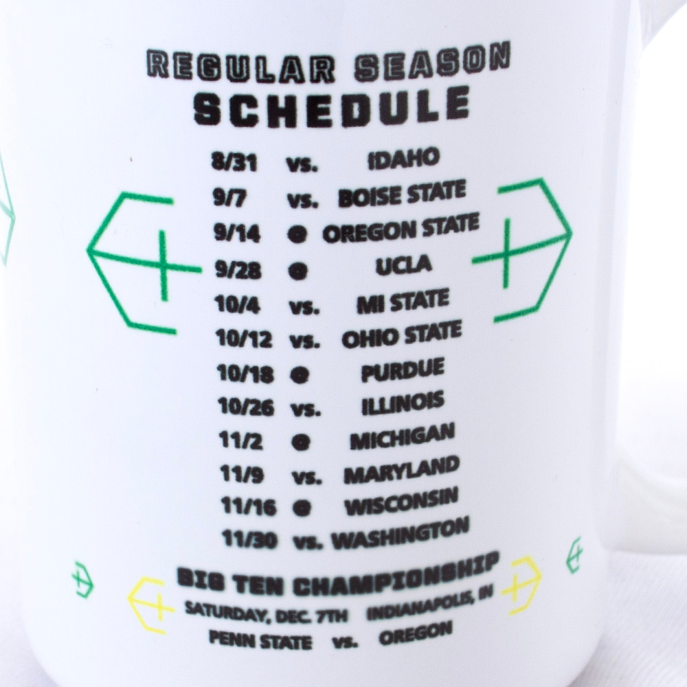 Big Ten Champs, Logo Brand, White, Traditional Mugs, Ceramic, Home & Auto, Football, 15 ounce, 2024 schedule design, 916377